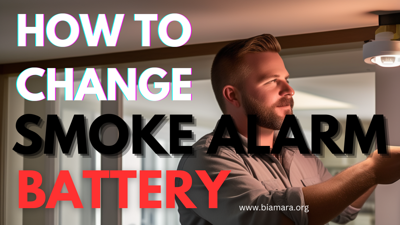 how to change smoke alarm battery